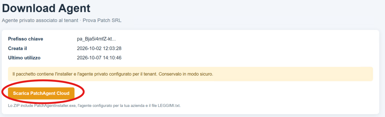 REGISTRAZIONE E INSTALLAZIONE hostwatch agent1
