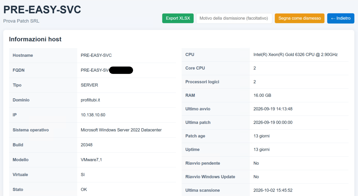 Services hostwatch dettaglio