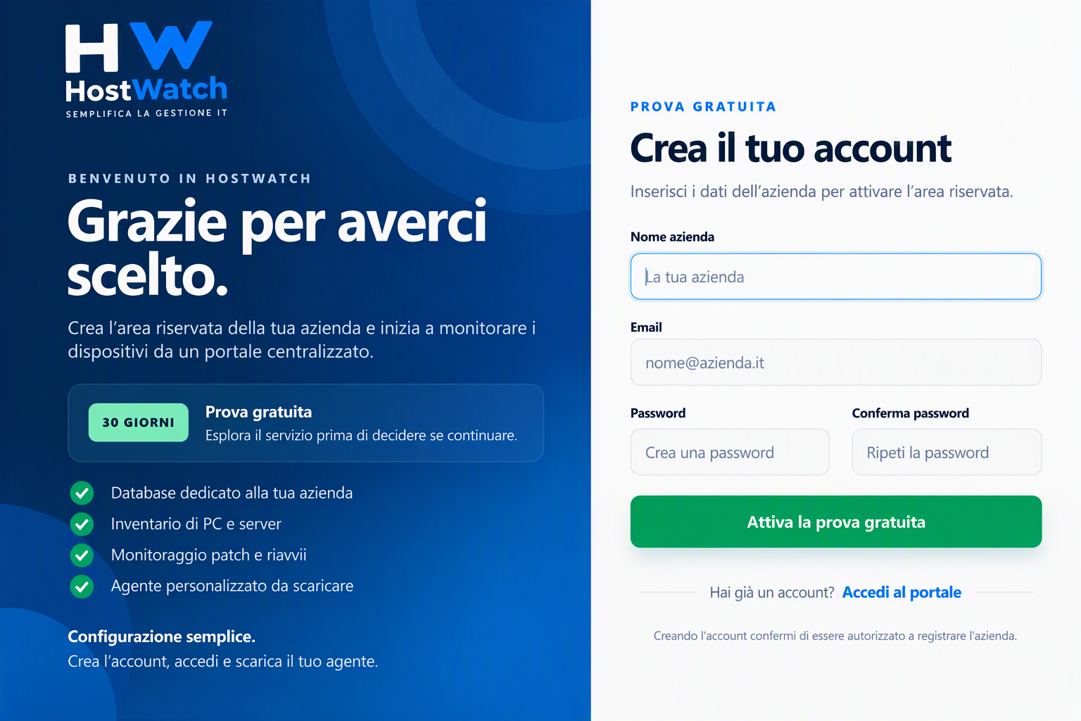 REGISTRAZIONE E INSTALLAZIONE hostwatch registrazione2
